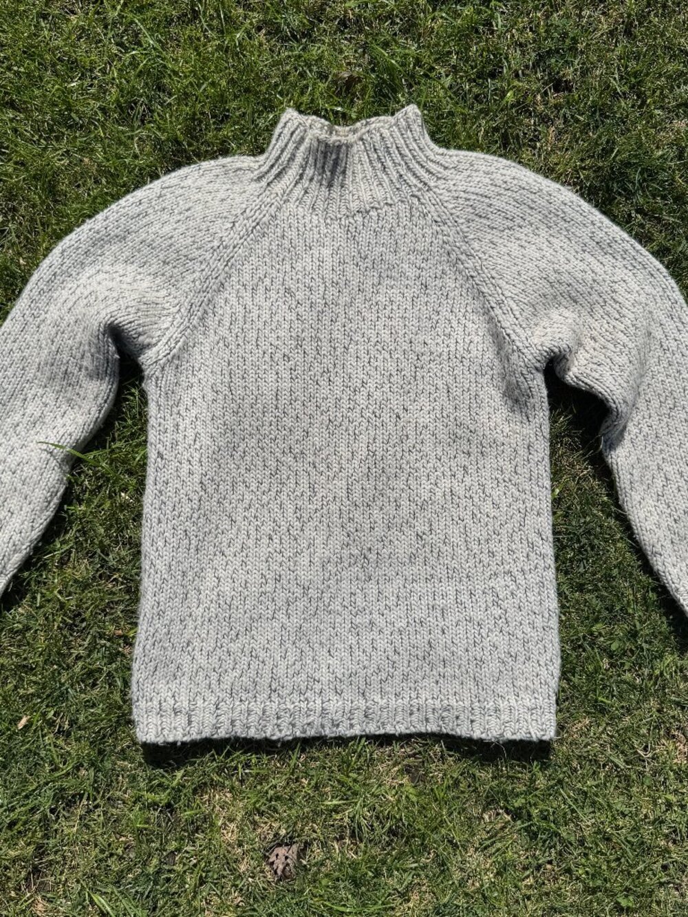 Vintage - Norwegian Wool Sweater (Men's) - Light Grey